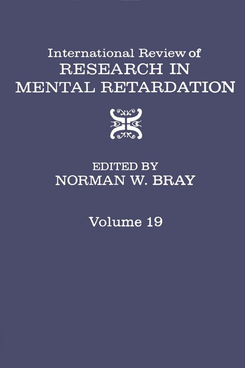 Produktbild: International Review of Research in Mental Retardation