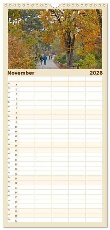 Produktbild: Familienplaner 2026 - Goldenes Prag mit 5 Spalten (Wandkalender, 21 x 45 cm) CALVENDO