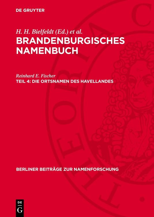 Produktbild: Die Ortsnamen des Havellandes