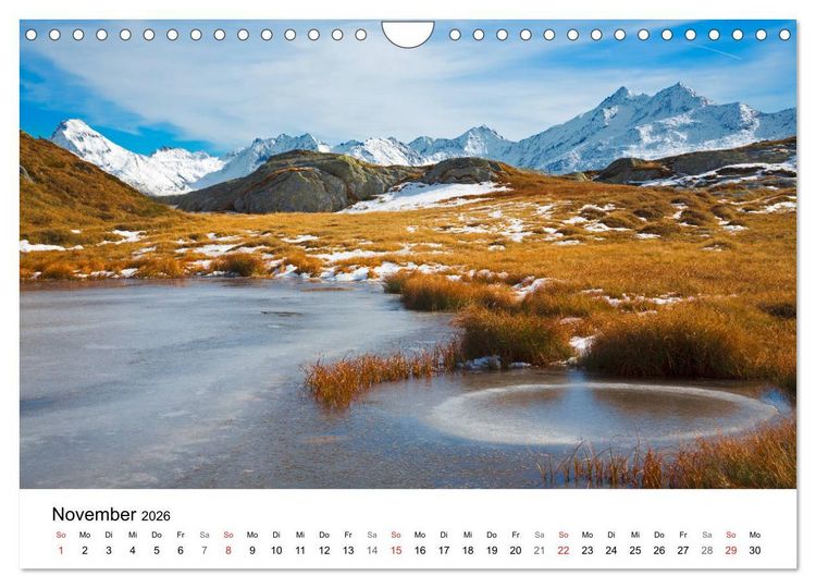 Produktbild: BERGSEEN Schweizer Alpen (Wandkalender 2026 DIN A4 quer), CALVENDO Monatskalender