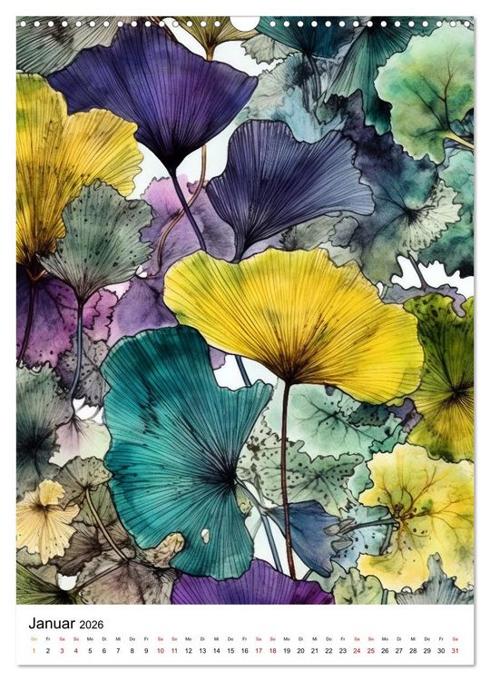 Produktbild: Ginkgo Biloba Sch&ouml;nheit (Wandkalender 2026 DIN A3 hoch), CALVENDO Monatskalender