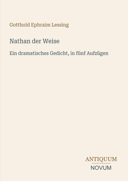 Produktbild: Nathan der Weise