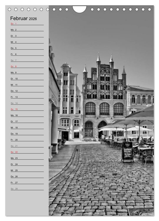 Produktbild: Stralsund. Ein Hauch l&auml;ngst vergangener Zeiten (Wandkalender 2026 DIN A4 hoch), CALVENDO Monatskalender