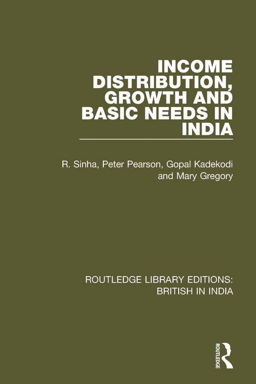 Produktbild: Income Distribution, Growth and Basic Needs in India