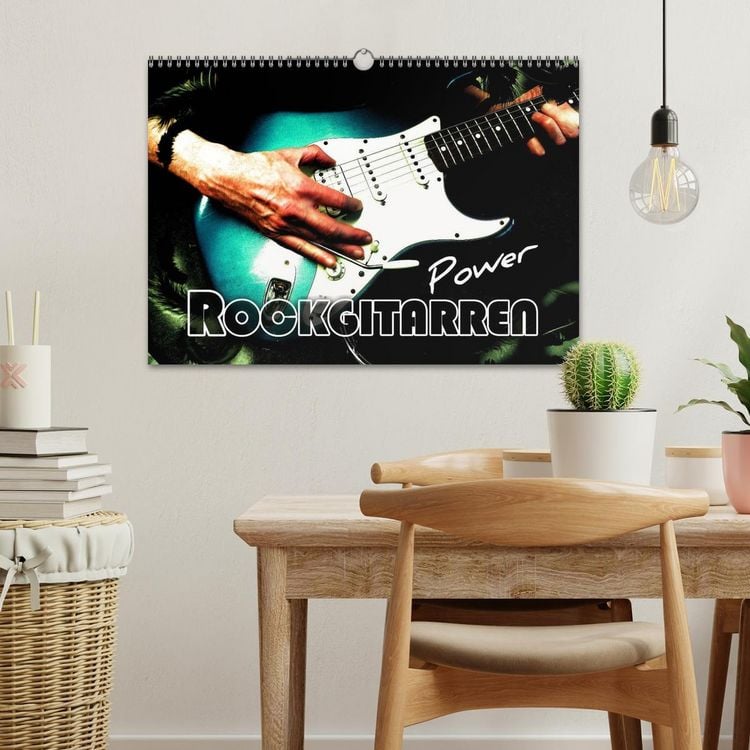 Produktbild: Rockgitarren Power (Wandkalender 2026 DIN A3 quer), CALVENDO Monatskalender