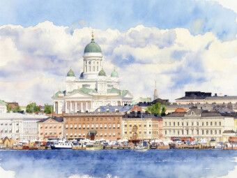 Produktbild: CALVENDO Puzzle Dom zu Helsinki | 1000 Teile Lege-Gr&ouml;&szlig;e 64x48cm Foto-Puzzle f&uuml;r gl&uuml;ckliche Stunden