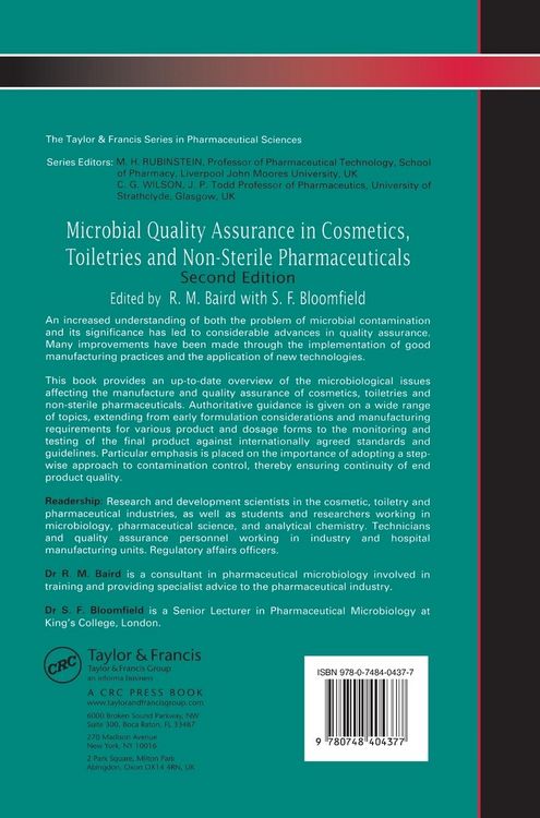 Produktbild: Microbial Quality Assurance in Pharmaceuticals, Cosmetics, and Toiletries