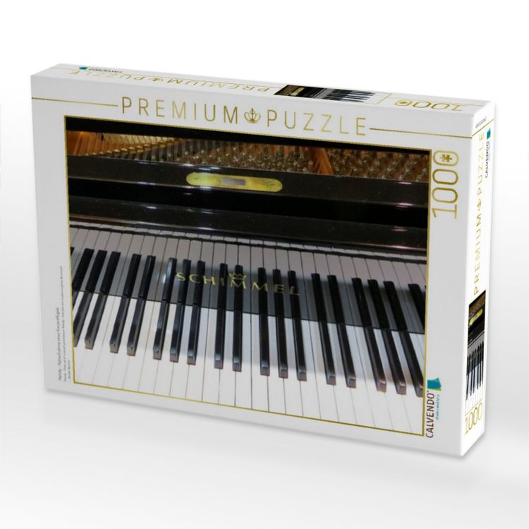 Produktbild: CALVENDO Puzzle Melody - Nahaufnahme eines Konzertfl&uuml;gels | 1000 Teile Lege-Gr&ouml;&szlig;e 64x48cm Foto-Puzzle f&uuml;r gl&uuml;ckliche Stunden