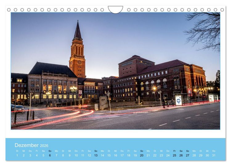 Produktbild: Kiel: Maritime Impressionen (Wandkalender 2026 DIN A4 quer), CALVENDO Monatskalender