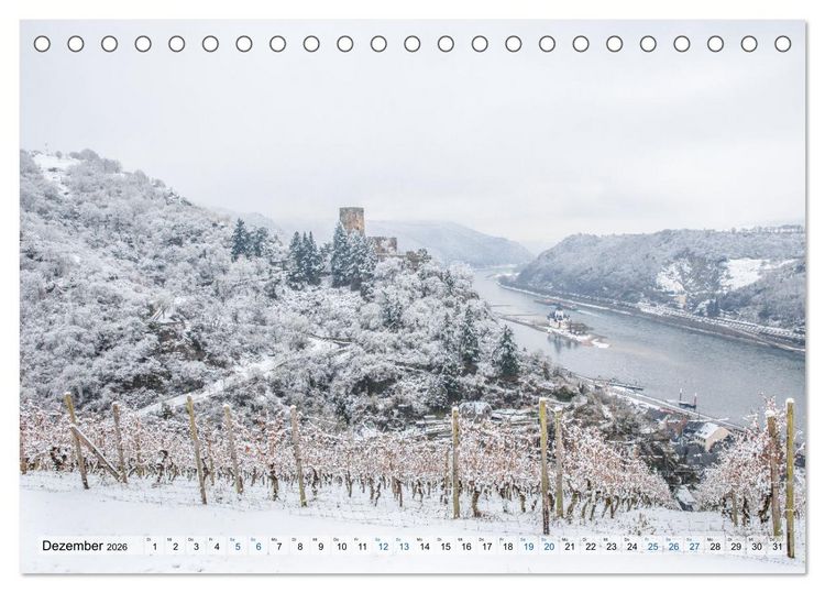 Produktbild: Romantisches Rheintal (Tischkalender 2026 DIN A5 quer), CALVENDO Monatskalender