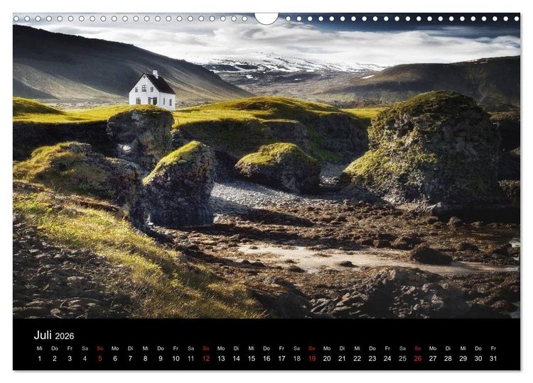 Produktbild: Island - Insel aus Feuer und Eis (Wandkalender 2026 DIN A3 quer), CALVENDO Monatskalender