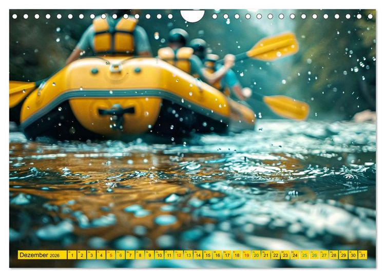 Produktbild: Faszination Wildwasser - Rafting (Wandkalender 2026 DIN A4 quer), CALVENDO Monatskalender