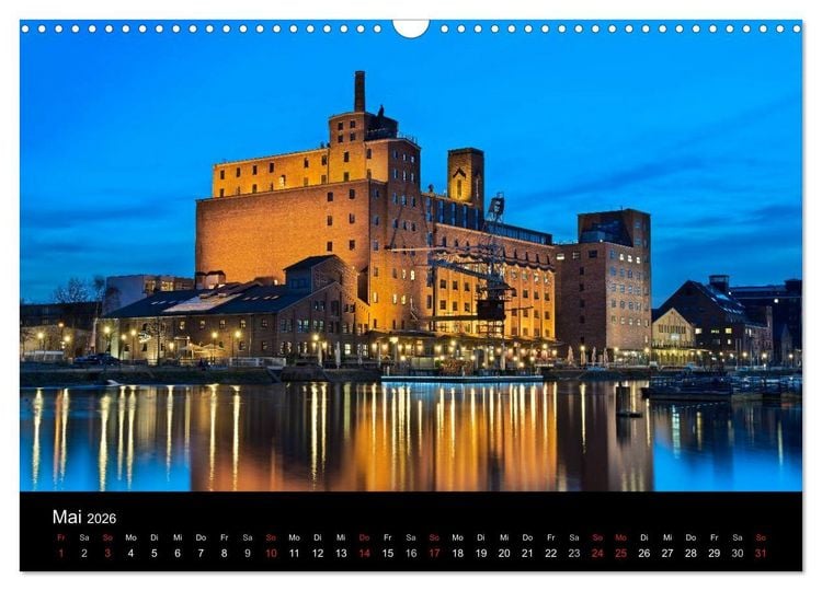 Produktbild: Duisburgs N&auml;chte (Wandkalender 2026 DIN A3 quer), CALVENDO Monatskalender