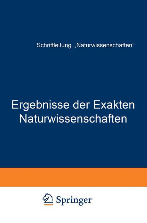 Produktbild: Ergebnisse der Exakten Naturwissenschaften