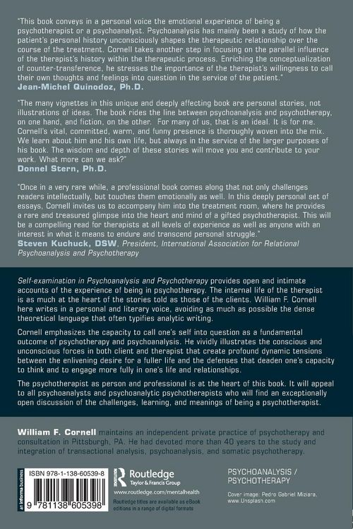 Produktbild: Self-examination in Psychoanalysis and Psychotherapy