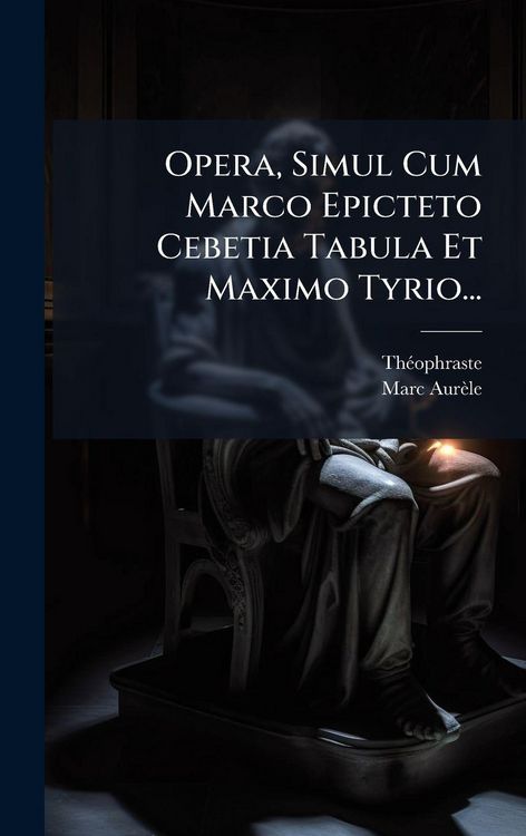 Produktbild: Opera, Simul Cum Marco Epicteto Cebetia Tabula Et Maximo Tyrio...