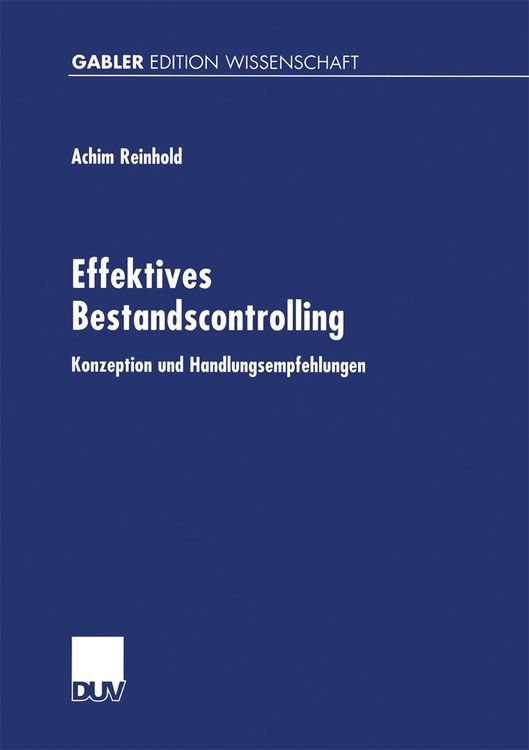 Produktbild: Effektives Bestandscontrolling