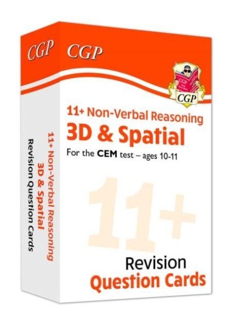 Produktbild: 11+ CEM Revision Question Cards: Non-Verbal Reasoning 3D & Spatial - Ages 10-11