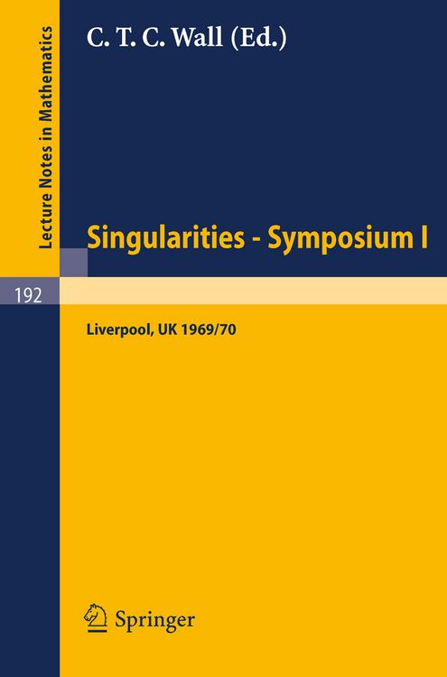 Produktbild: Proceedings of Liverpool Singularities - Symposium I. (University of Liverpool 1969/70)