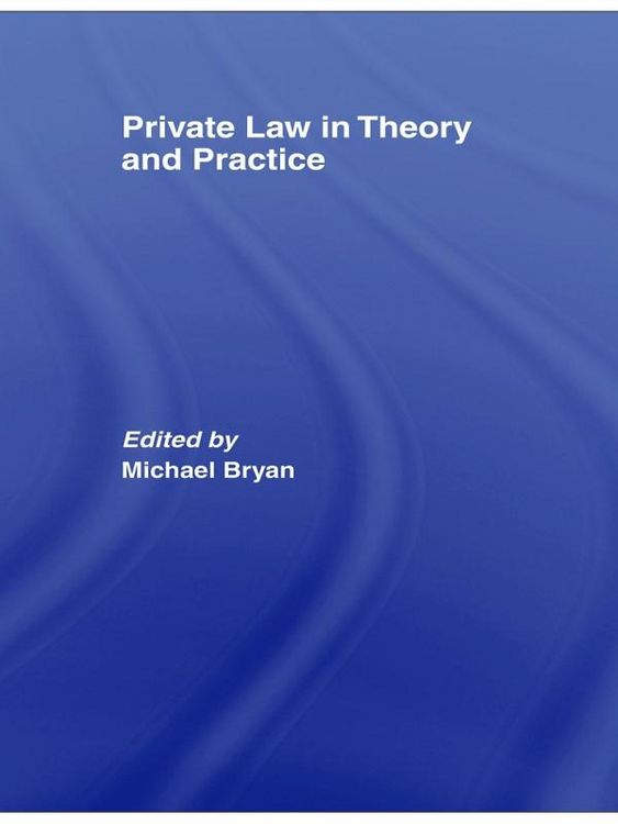 Produktbild: Private Law in Theory and Practice