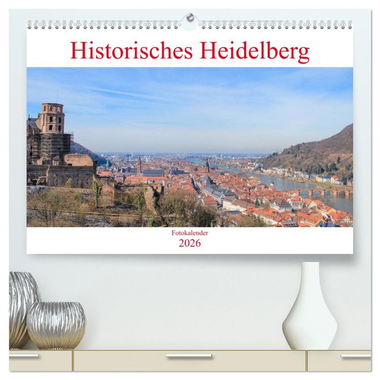 Produktbild: Historisches Heidelberg (hochwertiger Premium Wandkalender 2026 DIN A2 quer), Kunstdruck in Hochglanz