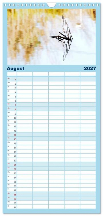 Produktbild: Familienplaner 2027 - Wasserzauber mit 5 Spalten (Wandkalender, 21 x 45 cm) CALVENDO