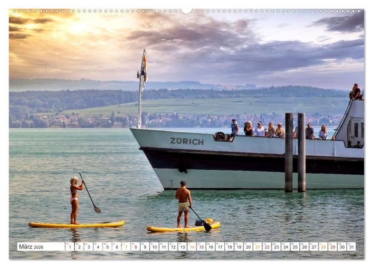 Produktbild: Stand-Up-Paddling SUP (Wandkalender 2026 DIN A2 quer), CALVENDO Monatskalender