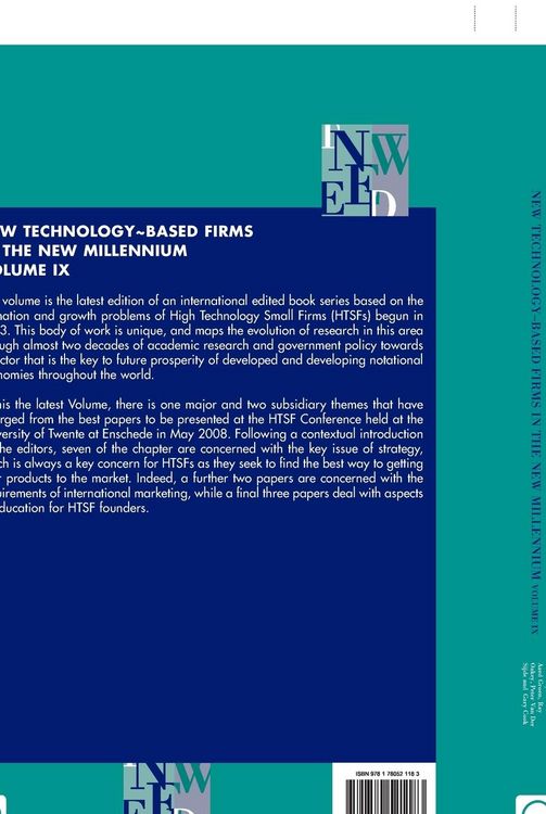 Produktbild: New Technology-Based Firms in the New Millennium
