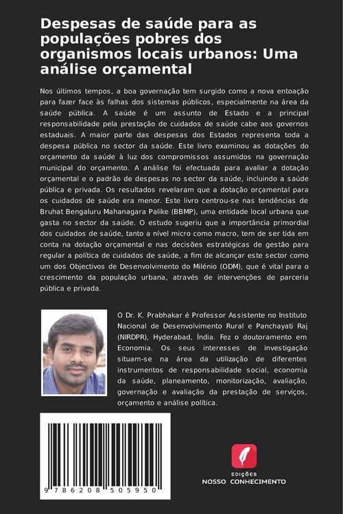Produktbild: Despesas de sa&uacute;de para as popula&ccedil;&otilde;es pobres dos organismos locais urbanos: Uma an&aacute;lise or&ccedil;amental
