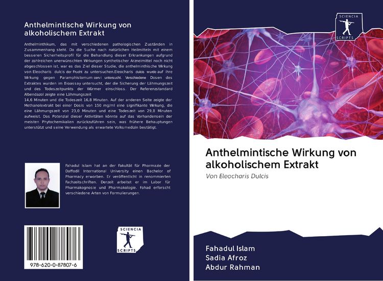 Produktbild: Anthelmintische Wirkung von alkoholischem Extrakt