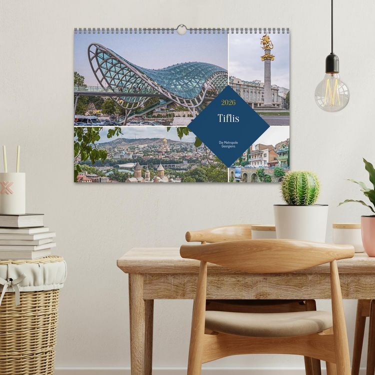 Produktbild: Tiflis - Die Metropole Georgiens (Wandkalender 2026 DIN A3 quer), CALVENDO Monatskalender