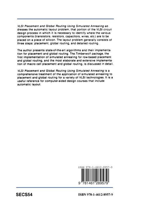 Produktbild: VLSI Placement and Global Routing Using Simulated Annealing