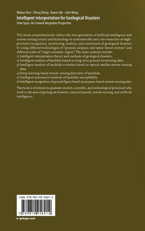 Produktbild: Intelligent Interpretation for Geological Disasters