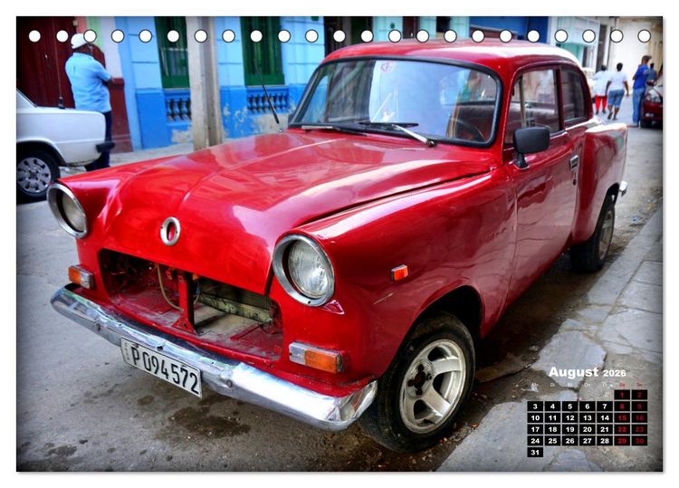 Produktbild: Opel Hits - Deutsche Oldtimer in Kuba (Tischkalender 2026 DIN A5 quer), CALVENDO Monatskalender