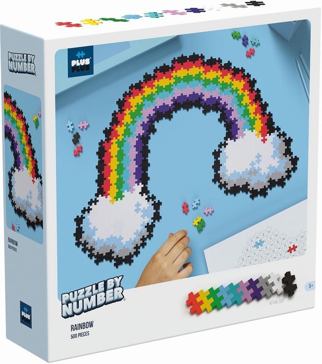 Produktbild: 500 Kreativ Bausteine Puzzle Regenbogen