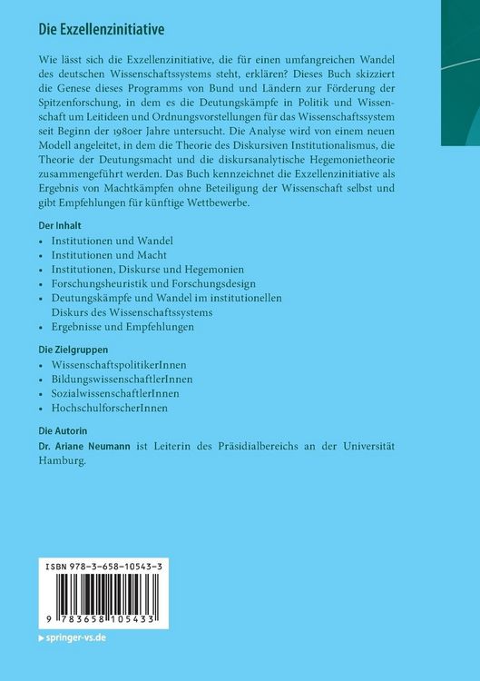 Produktbild: Die Exzellenzinitiative