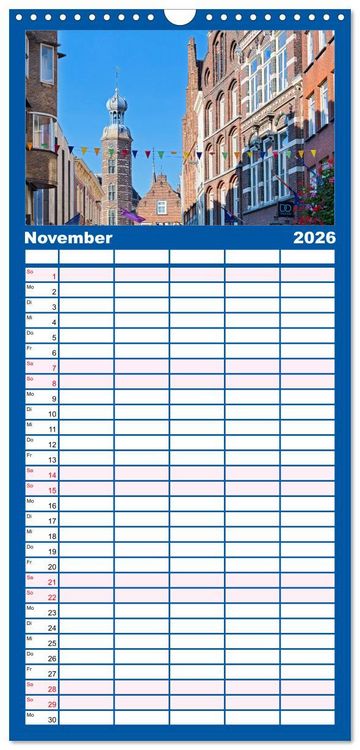 Produktbild: Familienplaner 2026 - Venlo mit 5 Spalten (Wandkalender, 21 x 45 cm) CALVENDO