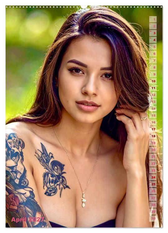 Produktbild: Tattoo Beauties Portraits (hochwertiger Premium Wandkalender 2027 DIN A2 hoch), Kunstdruck in Hochglanz
