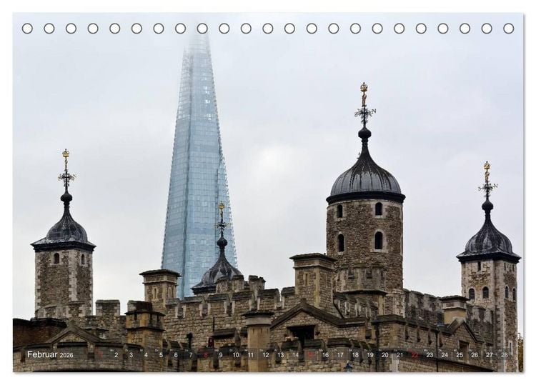 Produktbild: Londoner Perspektiven (Tischkalender 2026 DIN A5 quer), CALVENDO Monatskalender