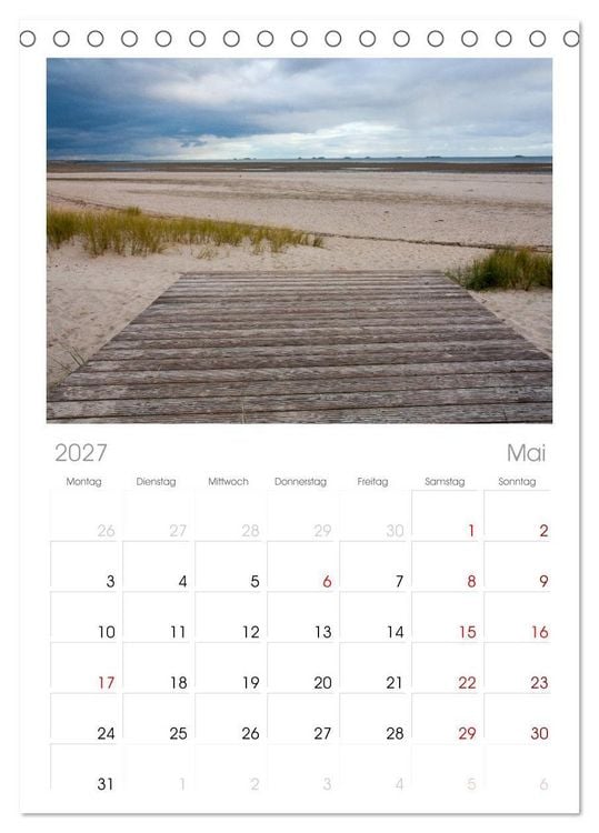 Produktbild: Tischplaner 2027 - F&ouml;hr 2027. Portr&auml;t einer Insel (A5 Tischkalender zum Aufstellen) CALVENDO