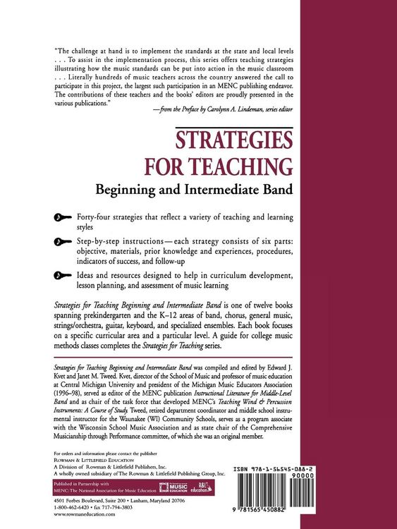 Produktbild: Strategies for Teaching Beginning and Intermediate Band