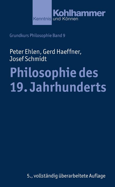 Produktbild: Philosophie des 19. Jahrhunderts