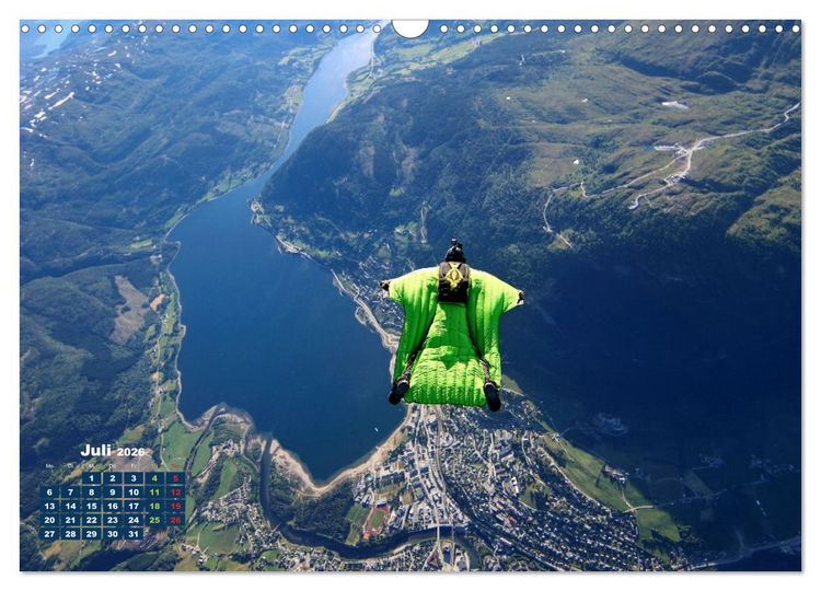 Produktbild: Base Jumping Adrenalin- Kick (Wandkalender 2026 DIN A3 quer), CALVENDO Monatskalender