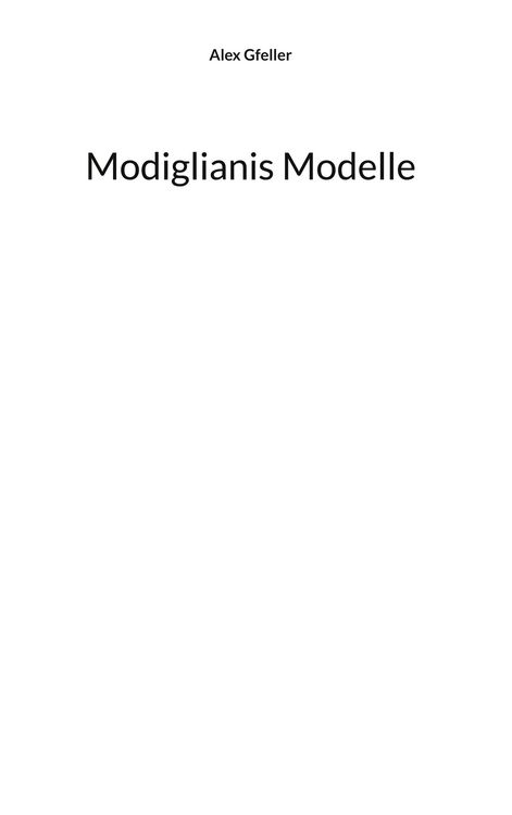 Produktbild: Modiglianis Modelle