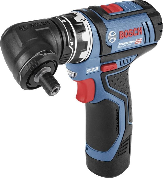 Produktbild: Bosch Professional GSR 12V-15 FlexiClick 06019F6000 Akku-Bohrschrauber 12 V 2 Ah Li-Ion inkl. 2. Akku, inkl. Ladeger&auml;t, mit Zubeh&ouml;r, inkl. Koffer
