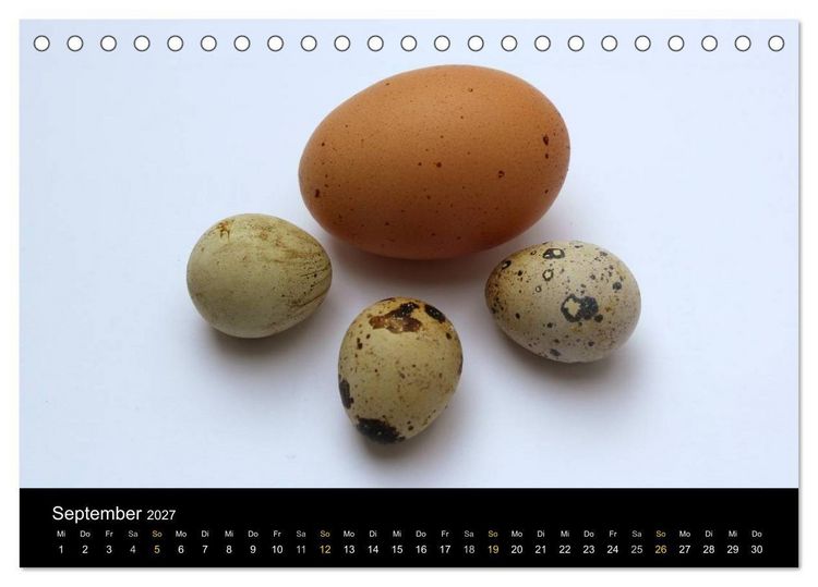 Produktbild: ei.ei.ei &ndash; Fotografische Gedanken zum Ei (Tischkalender 2027 DIN A5 quer), CALVENDO Monatskalender