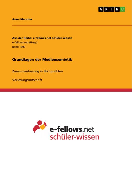 Produktbild: Grundlagen der Mediensemiotik