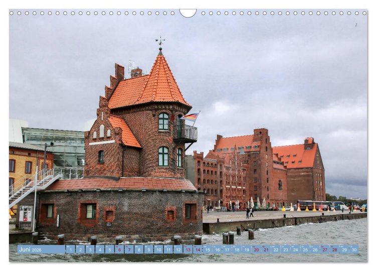 Produktbild: Stralsund und die Boddenlandschaft (Wandkalender 2026 DIN A3 quer), CALVENDO Monatskalender