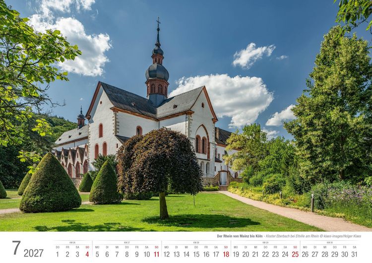 Produktbild: Der Rhein von Mainz bis K&ouml;ln 2027 Bildkalender A3 Spiralbindung