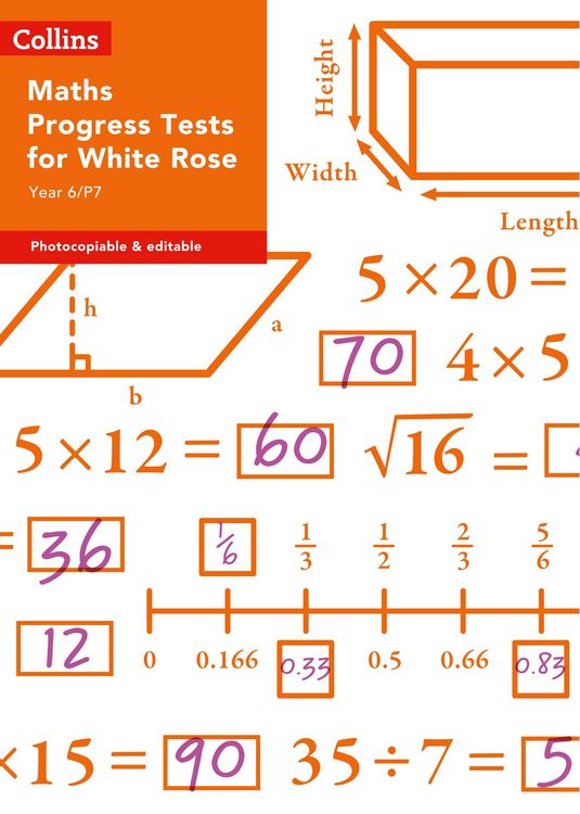 Produktbild: Year 6/P7 Maths Progress Tests for White Rose